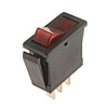 85920 Electrical Switches - Rocker - Rectangular Style - Red Glow; Black - image 1