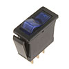 85922 Electrical Switches - Rocker - Rectangular Style - Blue Glow; Black - image 1