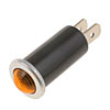 85939 Electrical Switches - Indicator Light - Round with Bezel Style - Amber; Black and Silver