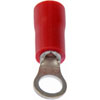 86411 22-18 Gauge Ring Terminal, No. 6, Red - image 3