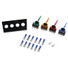 86922 Lever Multiple Toggle Kit 4 Switches Red, Blue, Amber and Green; Amber and Red - image 1
