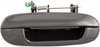 Exterior Door Handle Rear Right Two Bolt Design Smooth Black Plastic - image 1