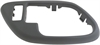 Interior Door Handle Front And Rear Left Handle Bezel With Lock Hole Gray - image 1