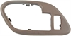 Interior Door Handle Front And Rear Left Handle Bezel With lock Brown Tan - image 1