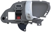 Interior Door Handle Front And Rear Right Chrome Lever Gray Housing - image 1