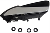 Interior Door Handle Rear Left Kit Chrome Lever Black Housing - image 1