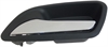 Interior Door Handle Front And Rear Left Chrome Lever Black Housing Ebony - image 1