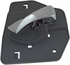 Interior Door Handle Front Left Chrome Lever Light Gray Housing - image 1