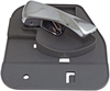 Interior Door Handle Rear Right Chrome Lever Light Gray Housing - image 1