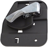 Interior Door Handle Rear Left Chrome Lever Light Gray Housing - image 1