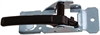 Interior Door Handle Front And Rear Right Textured Black Metal - image 1