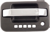Exterior Door Handle Front Left Chrome Lever Textured Black Housing With Keypad - image 1
