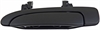 Exterior Door Handle Rear Left Smooth Black Lever Textured Black Housing - image 1