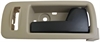 Interior Door Handle Front Right Black Lever Beige Housing Stone - image 1