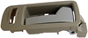 Interior Door Handle Front Right Chrome Lever Beige Housing Stone - image 1