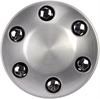 Brushed Aluminum Wheel Center Cap - image 1