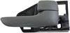 Interior Door Handle Front Right Without Keyhole Cover Gray - image 1