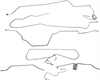 Stainless Steel Brake Line Kit 1997-2000 Ford F-150/Lobo - image 1