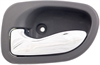 Interior Door Handle Front Or Rear Left Chrome Lever Gray Housing - image 1