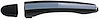Exterior Door Handle Front Right Without Keyhole Primed Black With Chrome Insert - image 1