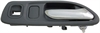 Interior Door Handle Front Right With Power Window Hole Chrome Light Gray - image 1