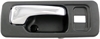 Interior Door Handle Front Right With Lock Hole Chrome Black - image 1