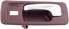 Interior Door Handle Front Left With Lock Hole Chrome Red - image 1