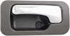 Interior Door Handle Rear Left Chrome Gray - image 1