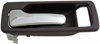 Interior Door Handle Front Left Without Power Lock Chrome/Brown - image 1