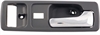 Interior Door Handle Front Right With Power Lock Chrome/Gray - image 1