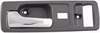 Interior Door Handle Front Left With Power Lock Chrome/Gray - image 1
