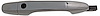 Exterior Door Handle Front Right Without Keyhole Chrome - image 1