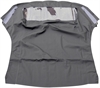 Convertible Top Black Sailcloth With Plastic Window Power - image 1