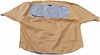 Convertible Top Tan Haartz With Plastic Window And Rain Rail Manual - image 1
