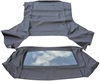Convertible Top Black Sailcloth With Heated Glass Window - image 1