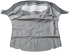 Convertible Top Black Sailcloth Vinyl Plastic Window - image 1