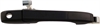 Exterior Door Handle Front Right Smooth Black - image 1