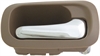 Interior Door Handle Rear Right Chrome/Brown Saddle - image 1