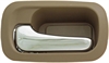 Interior Door Handle Rear Left Chrome/Brown Saddle - image 1
