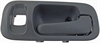 Interior Door Handle Rear Right With Hole Gray - image 1