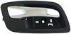 Interior Door Handle Rear Right Chrome Lever Black Housing - image 1