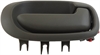 Interior Door Handle Rear Right Without Keyhole Gray - image 1