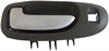 Interior Door Handle Front Left Chrome Lever With Keyhole Gray Housing - image 1