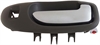 Interior Door Handle Front Right Chrome Lever With Keyhole Gray Housing