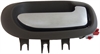 Interior Door Handle Rear Right Chrome Lever Gray Housing - image 1