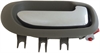 Interior Door Handle Rear Right Chrome Lever Light Gray Housing - image 1