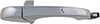 Exterior Door Handle Front Right Without Keyhole Chrome - image 1