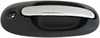 Exterior Door Handle Side Sliding Right With Keyhole Chrome Lever Black Housing - image 1