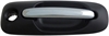 Exterior Door Handle Side Sliding Left With Keyhole Chrome Lever Black Housing - image 1
