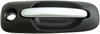 Exterior Door Handle Side Sliding Right With Keyhole Chrome Lever Black Housing - image 1